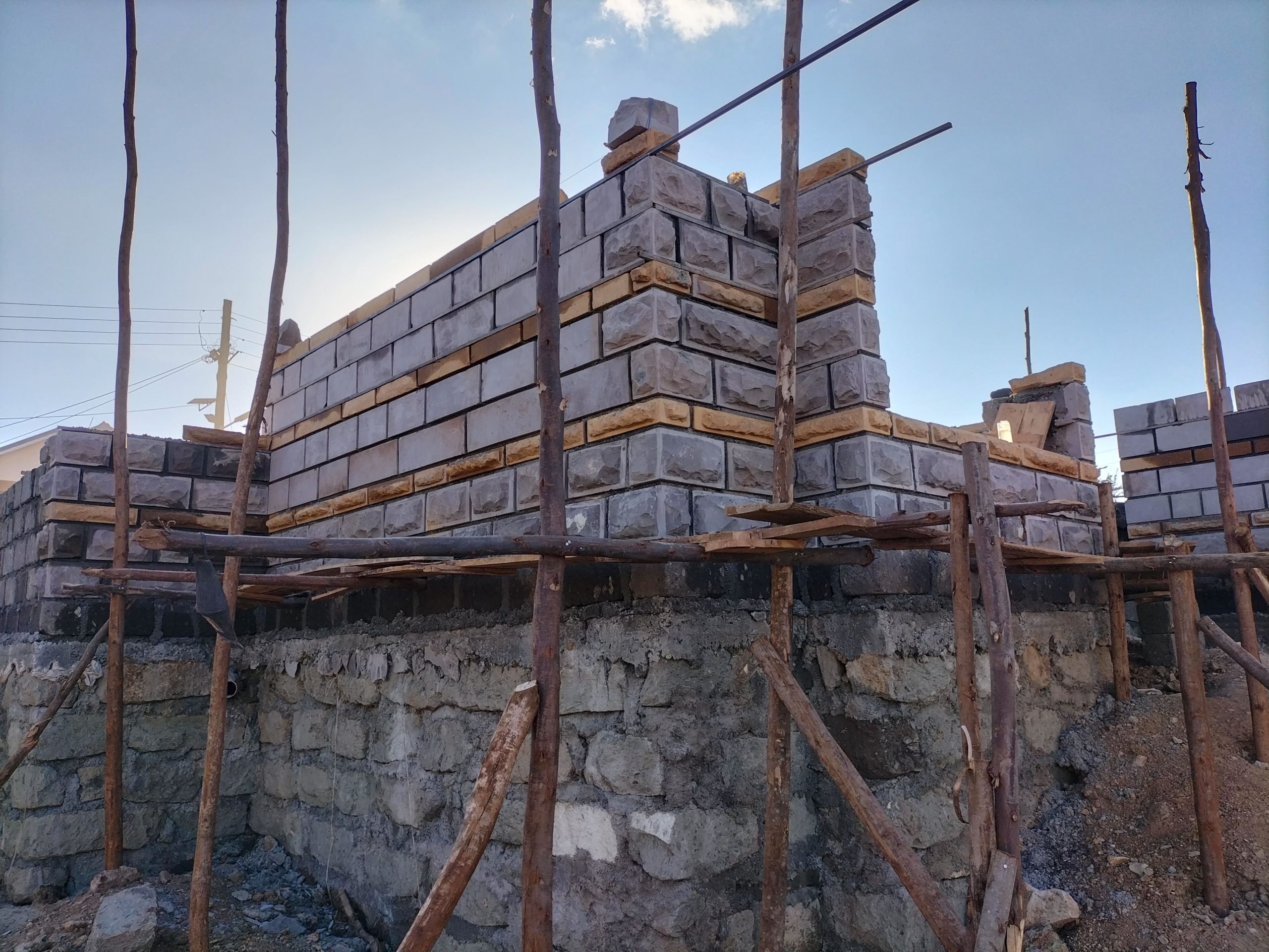 contractor. Railsite building and civil contractors working ona project in Ruiru